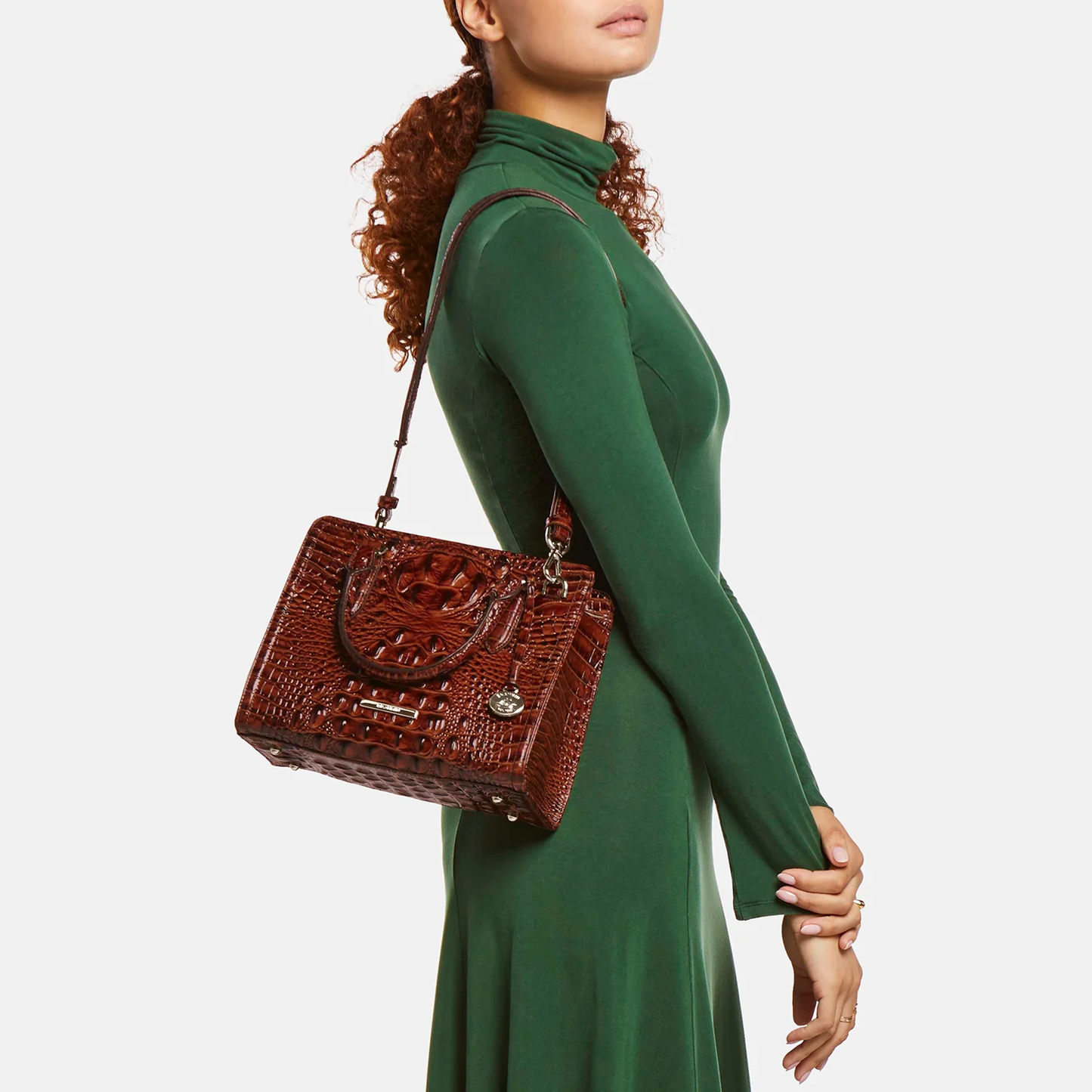 Brahmin Melbourne Collection Cami Satchel, Electric Indigo Ombre